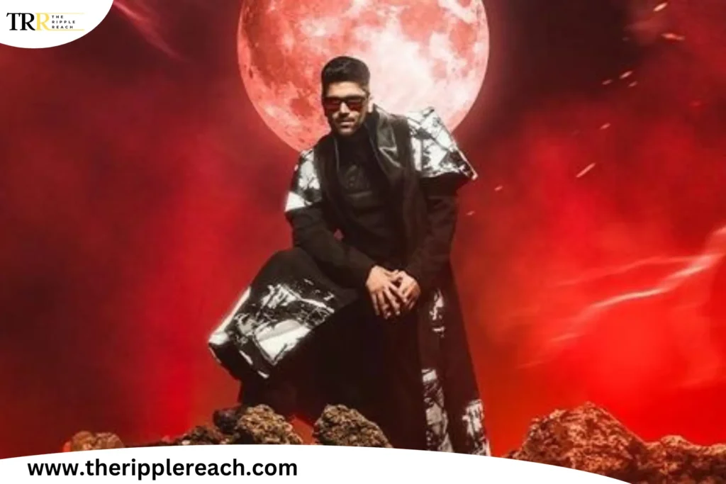 Guru Randhawa on stage during the Moon Rise Tour India, captivating the audience with his performance
